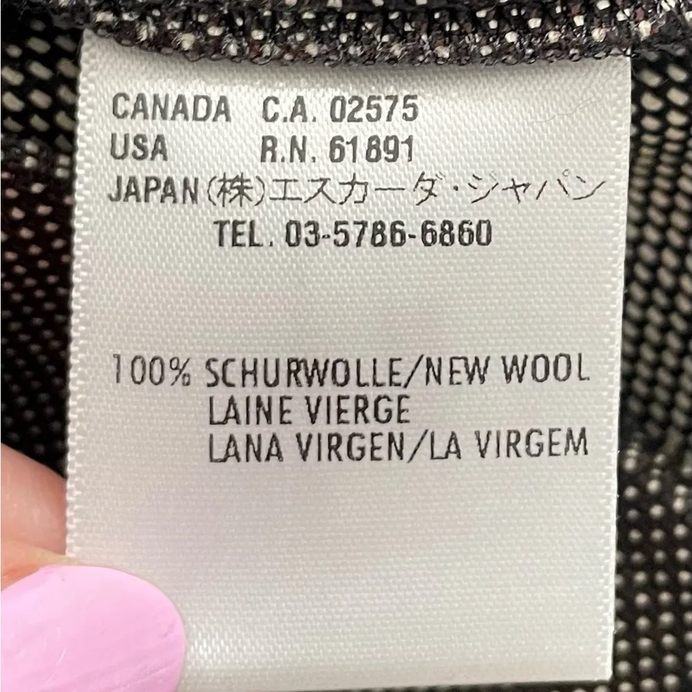 Escada 100% new wool brown tweed dress pants, size 46 or US 16 designer preppy - Image 6