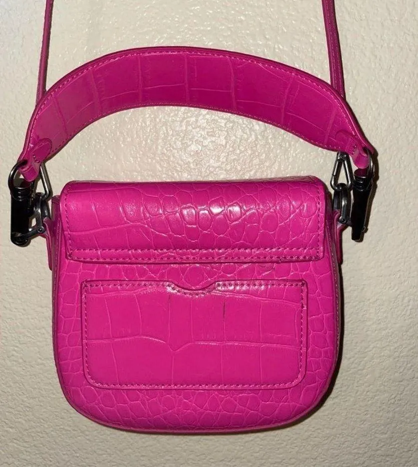 Pink Faux Leather Purse  - Image 10