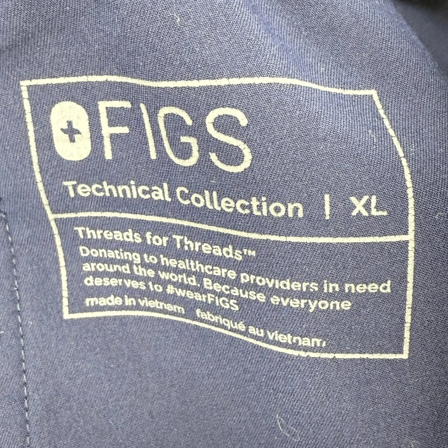 Figs High Waisted Livingston Basic Scrub Pants Navy Blue Women XL T21003 PO#3646 - Image 7