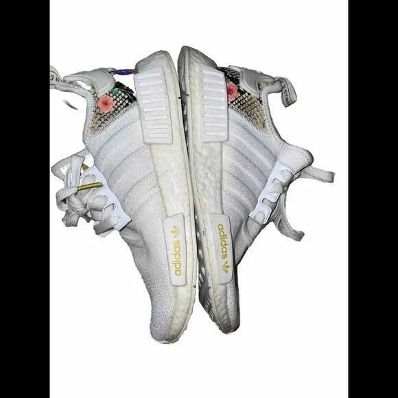 adidas NMD_R1 Women's Running Shoes Floral‎ Print White Size 7 - Image 8