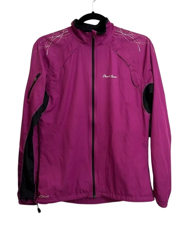 Pearl Izumi Jacket Womens Medium Purple ELITE Barrier Full Zip Cycling Windproof - Image 1