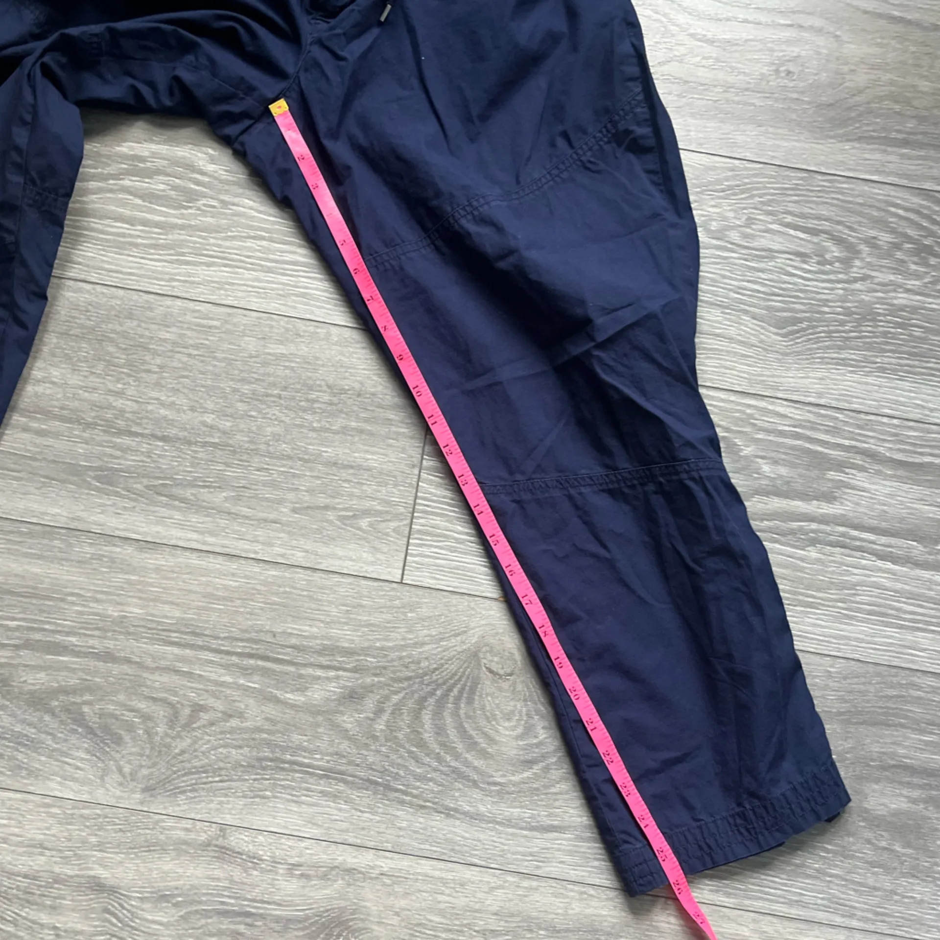 Lauren Ralph Lauren Active 100% Cotton Navy Lightweight Ankle Pants Size 14 - Image 6