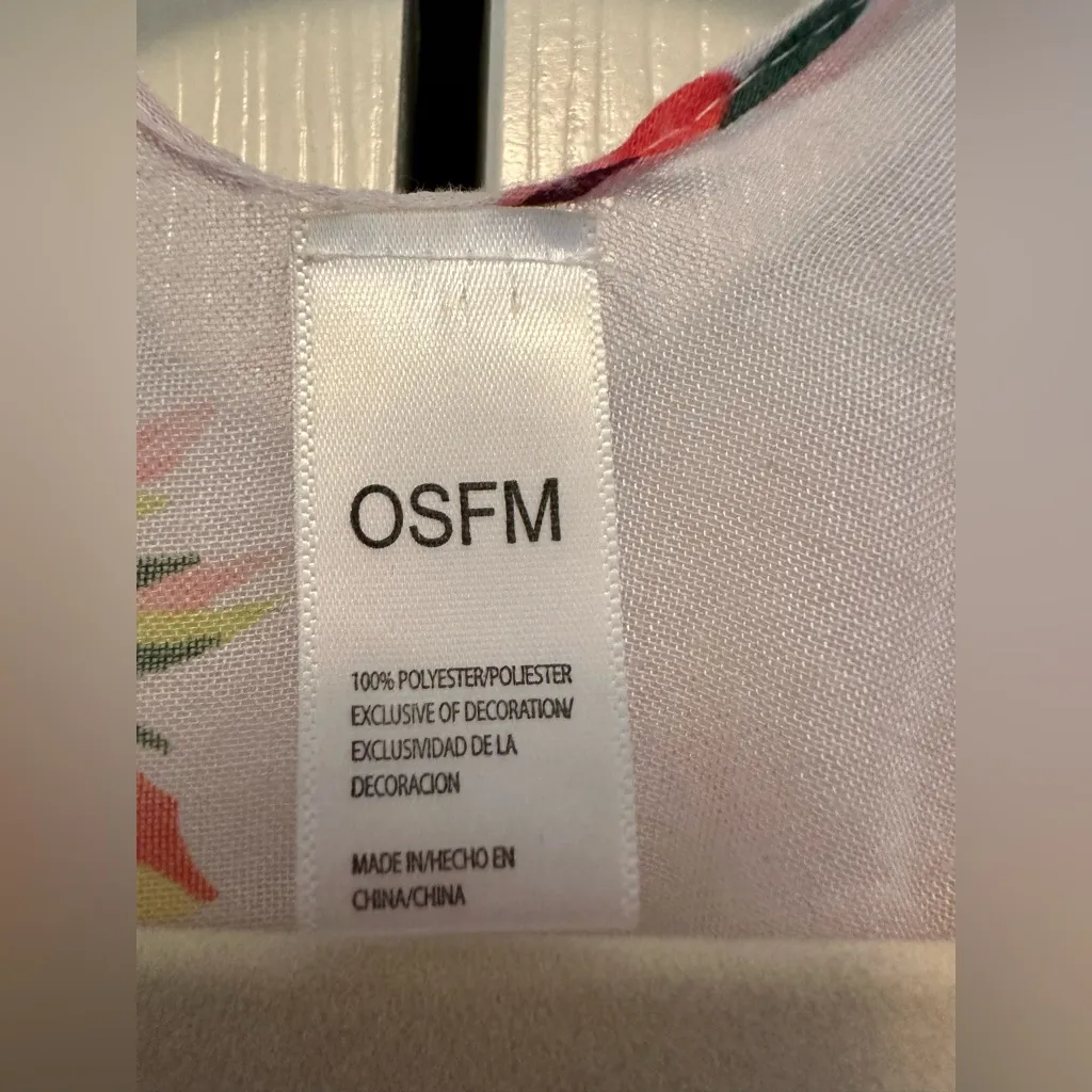 Floral Kimono Cardigan with Tassels Beach Coverup OSFM Red Size undefined - Image 3