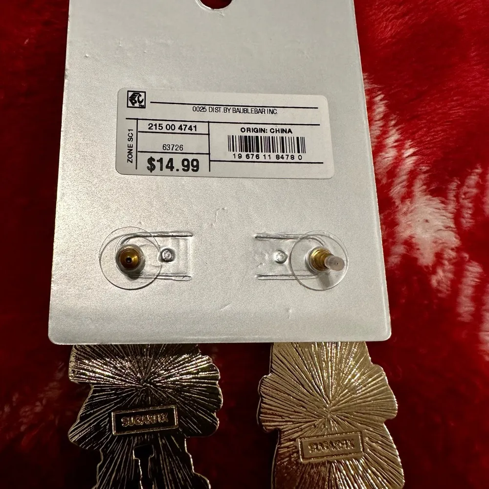 Sugarfix x BaubleBar Santa & Mrs. Claus Couple Christmas earrings NEW - Image 3