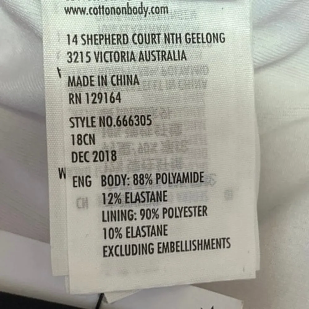 NEW Cotton On BODY Multicolor Striped 2-Piece Swimwear Bikini Swim Suit Set S - Image 5