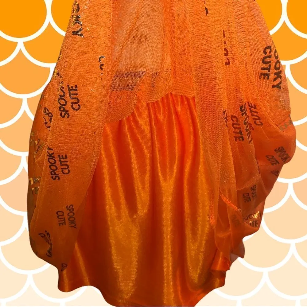 Halloween Orange tutu style skirt with gold sayings … Orange Size XL - Image 4