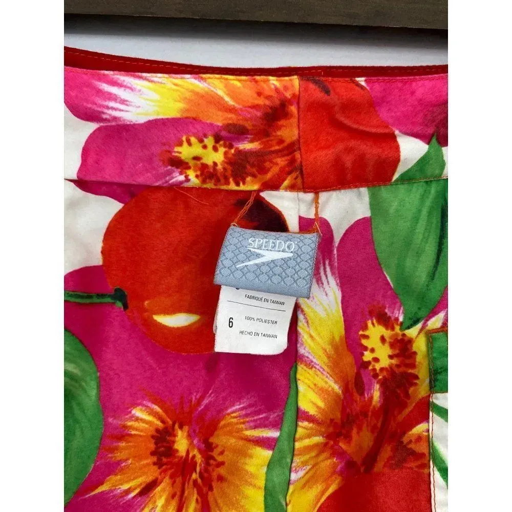 Speedo womens size 6 reversible waterproof pocket red cherry lifeguard‎ - Image 2