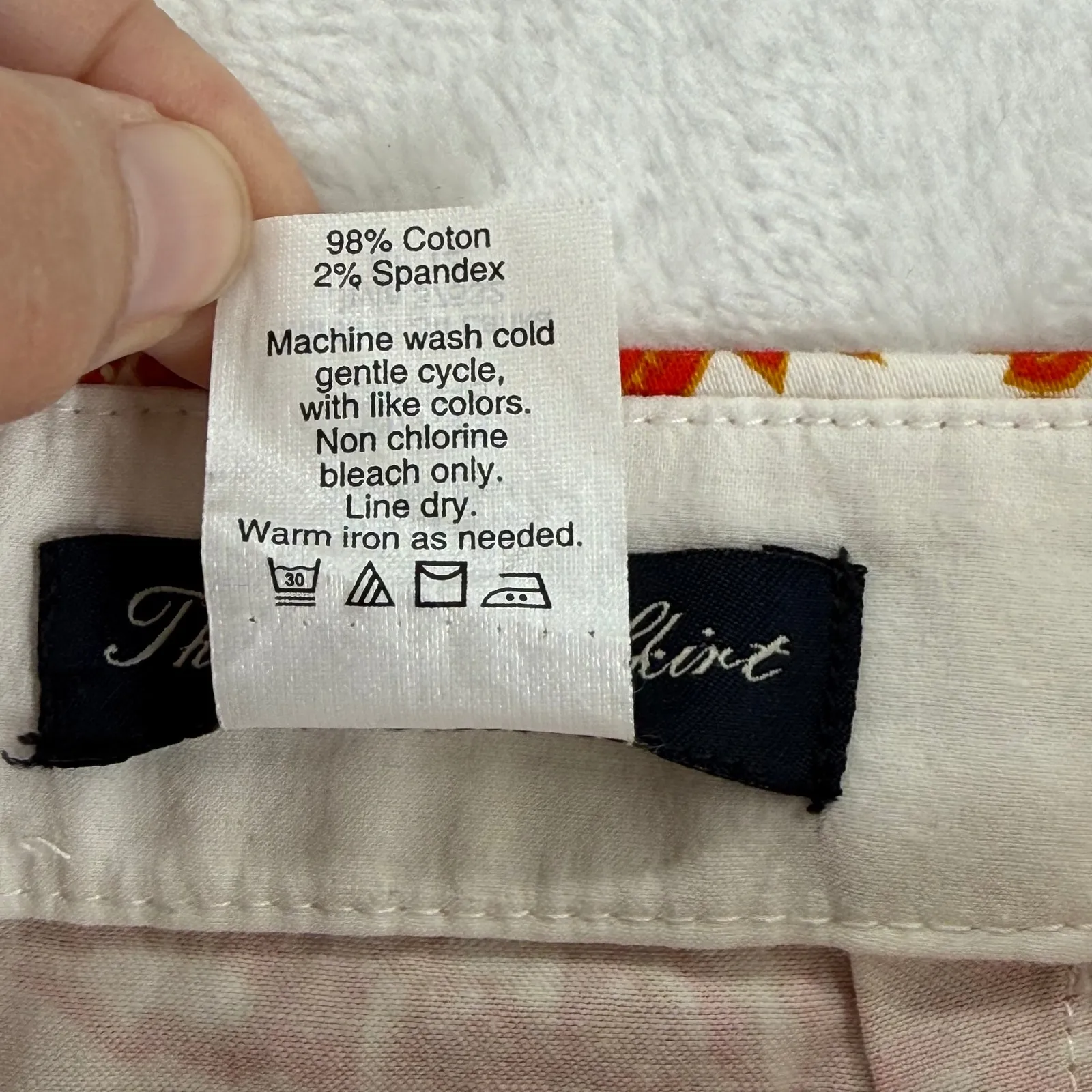 J. Crew The Pencil Skirt Orange Paisley Print Knee Length Size 0 - Image 5