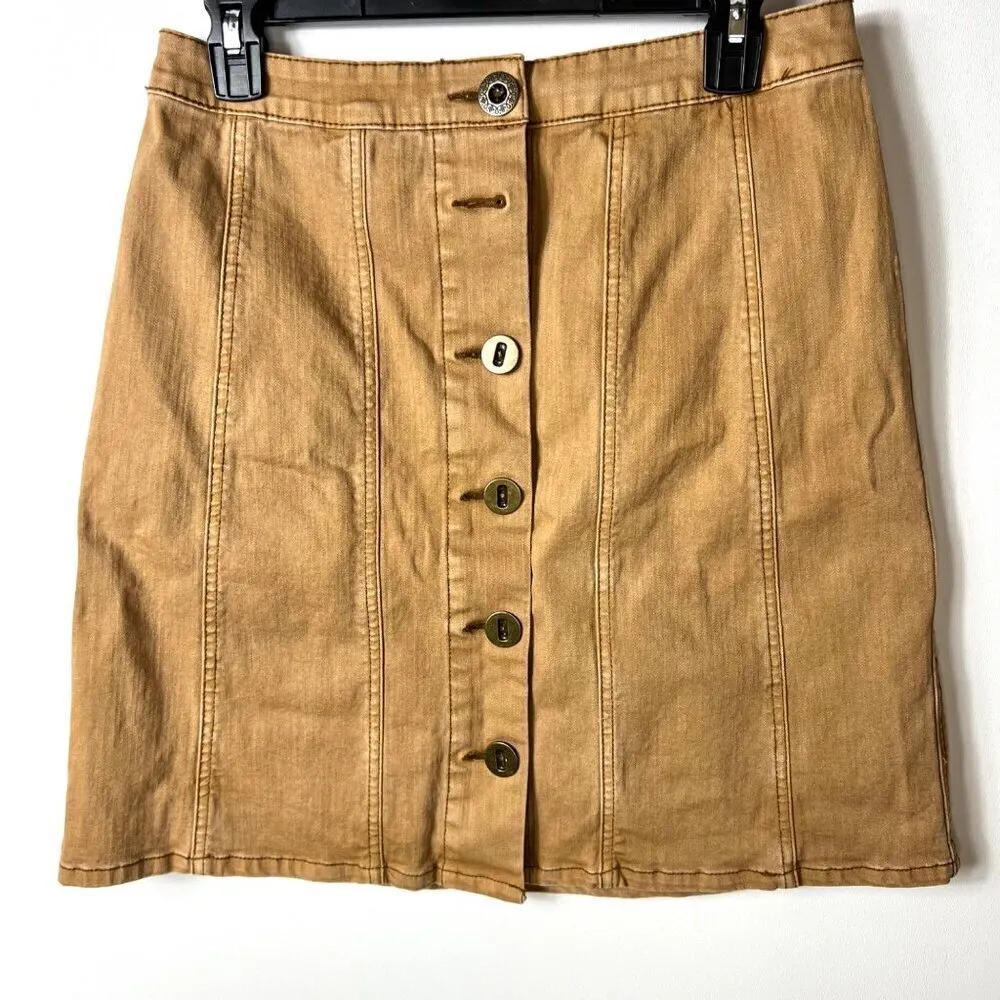 Anthropologie pilcro and the letter press button up skirt women’s size‎ 8 - Image 2