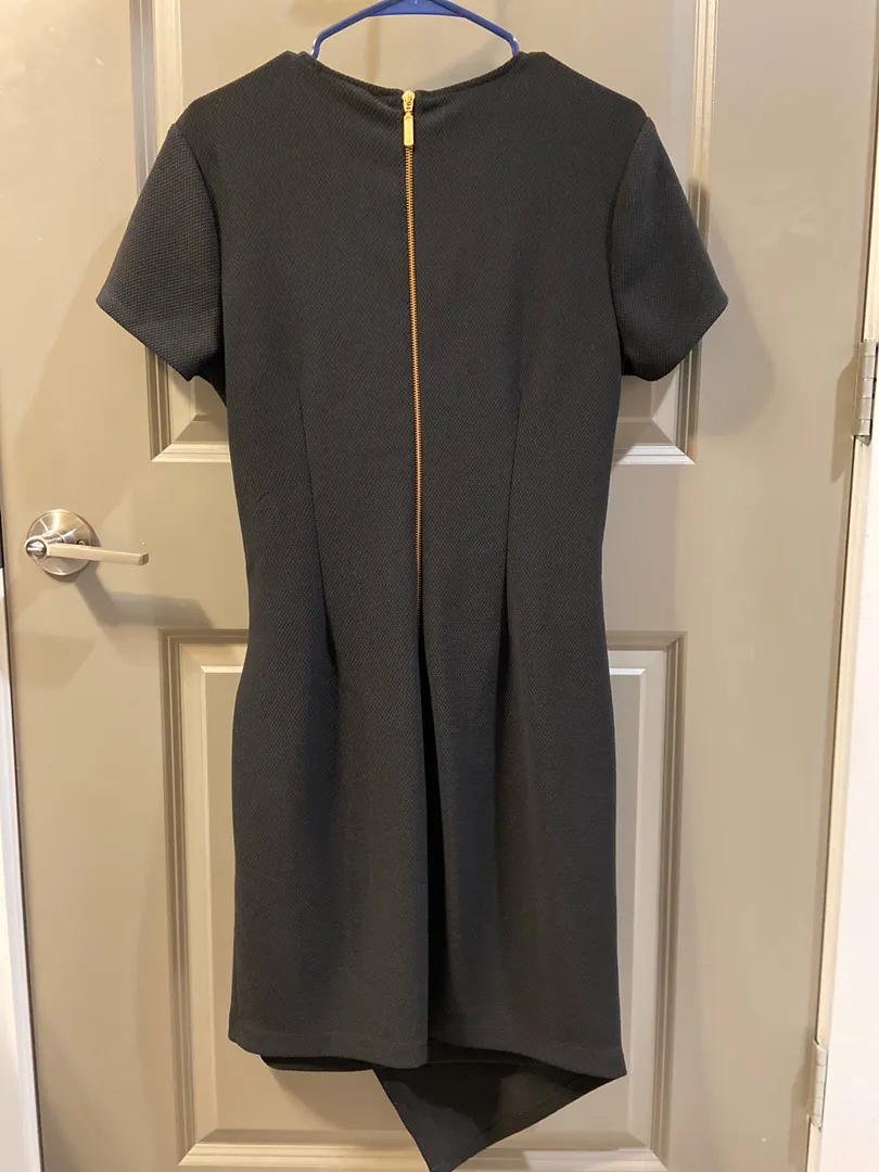 Bisou Bisou Black Asymmetric Wrap Dress - Image 3