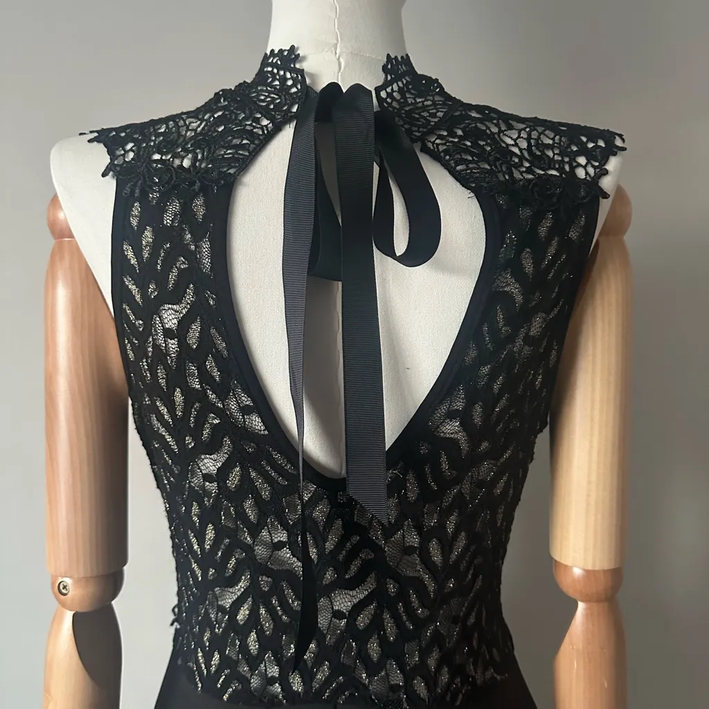 Privately privileged, vintage Elegant Black Lace Dress Size undefined - Image 9