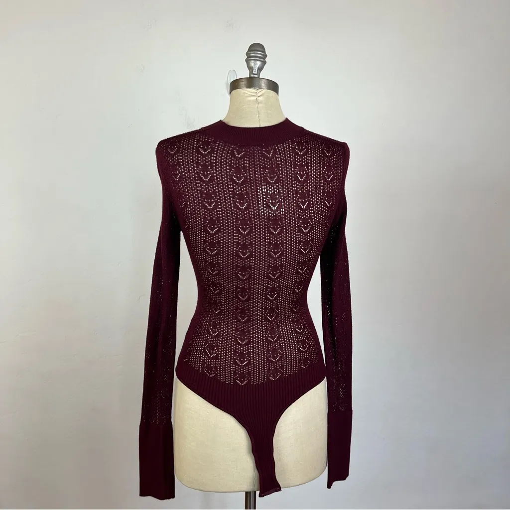 Free People Sunday Best Bodysuit in Acai - Image 6