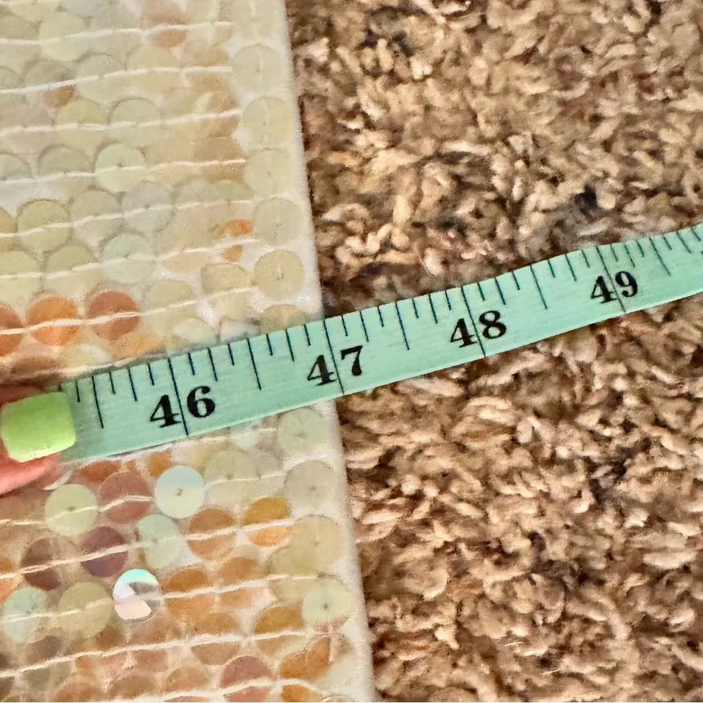 *NWT* Adrianna Pappel Cream/Iridescent Sequin Strapless Dress Sz 2 - Image 11