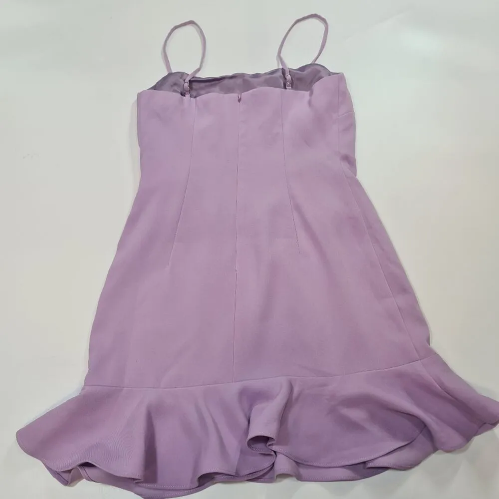 Lovers and Friends Teddy Mini Dress in Lilac Purple XXS - Image 10