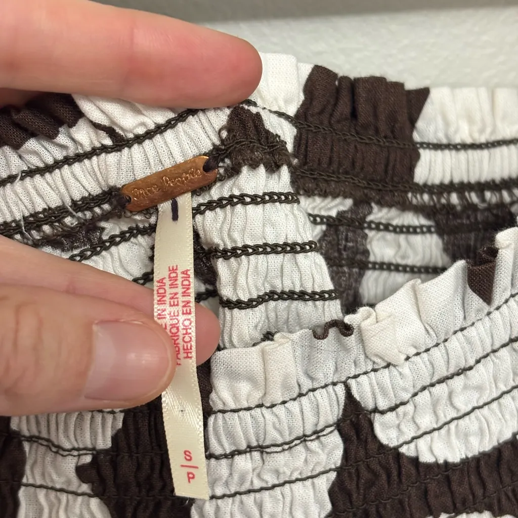 Free People Mila Mini Dress in Hippie Cowgirl Brown Floral - Size S - Image 5