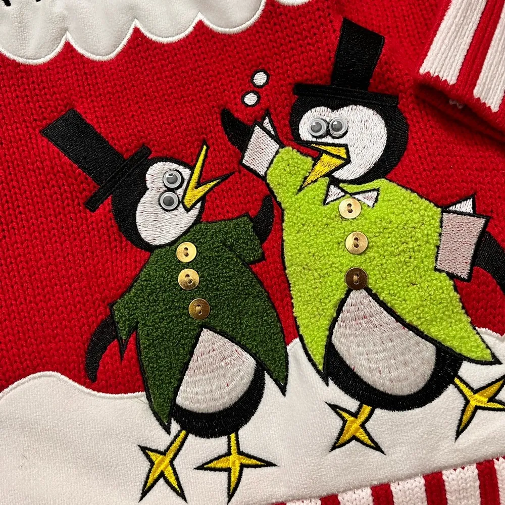 Nordstrom Christmas Sweater Merry Freaking Christmas Holiday L Large XL New - Image 2