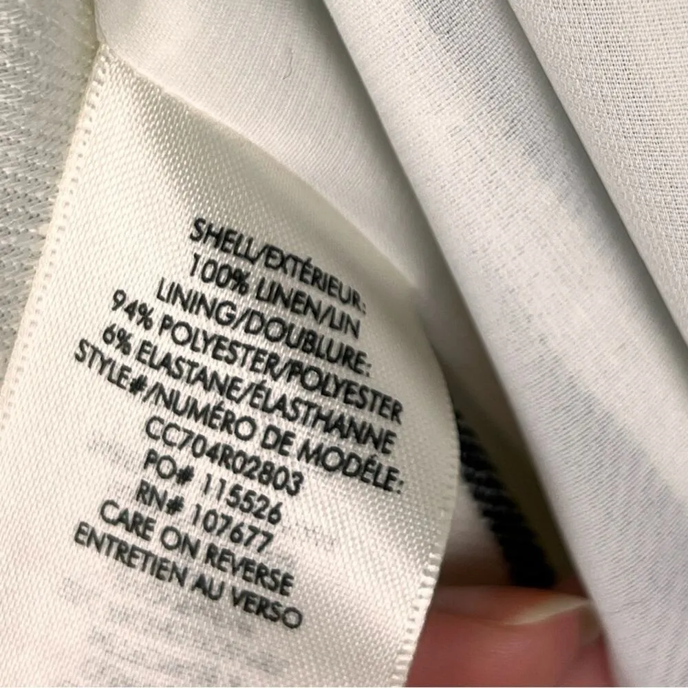 Franny Linen Gaucho Striped Jumpsuit 0 XS Belted European Summer - Image 5