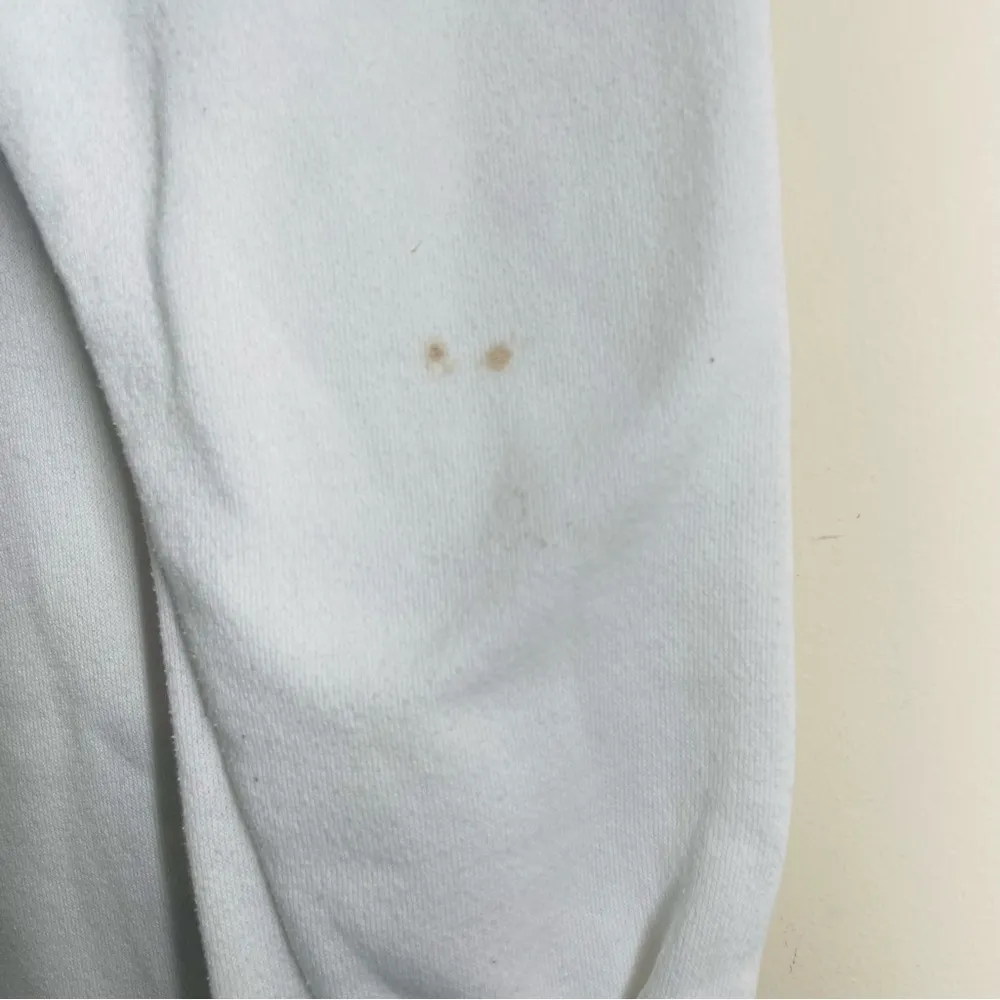 Vintage 90s Floral Patchwork Graphic Sweatshirt / Sweatshirt Dress White Sz S/M - Image 9