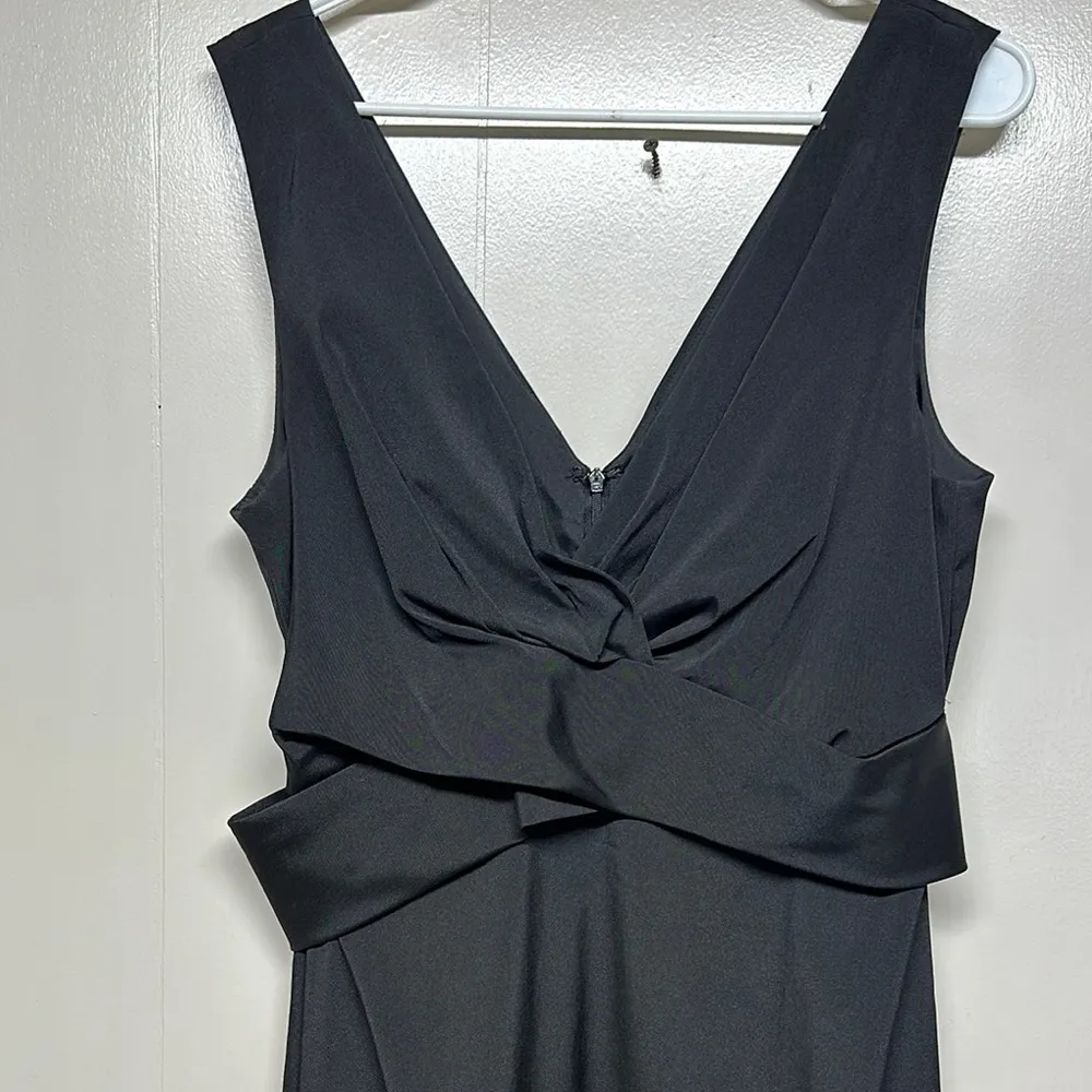 White House Black Market Black Cut-Out Sheath Midi Dress - Image 2