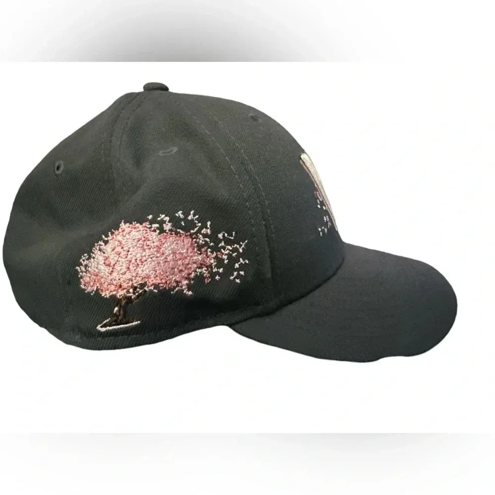 New Era 59FIFTY Washington Nationals Cherry Blossom Hat Cap Size 7 3/4 Gray - Image 2