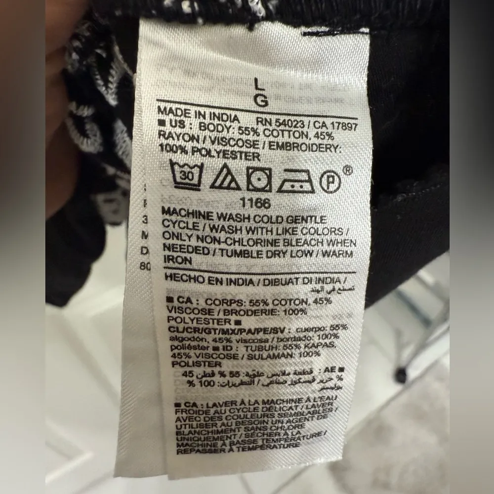 Loveappella Navy and White Striped Long Sleeve Top NWT - Image 2