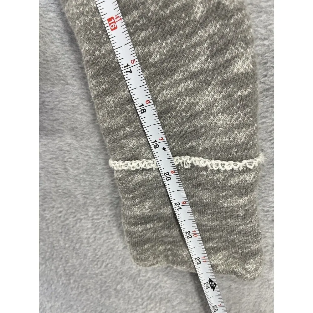 Free People Women's Jacket Hoodie Denim Size XS Knit Distressed - Image 8