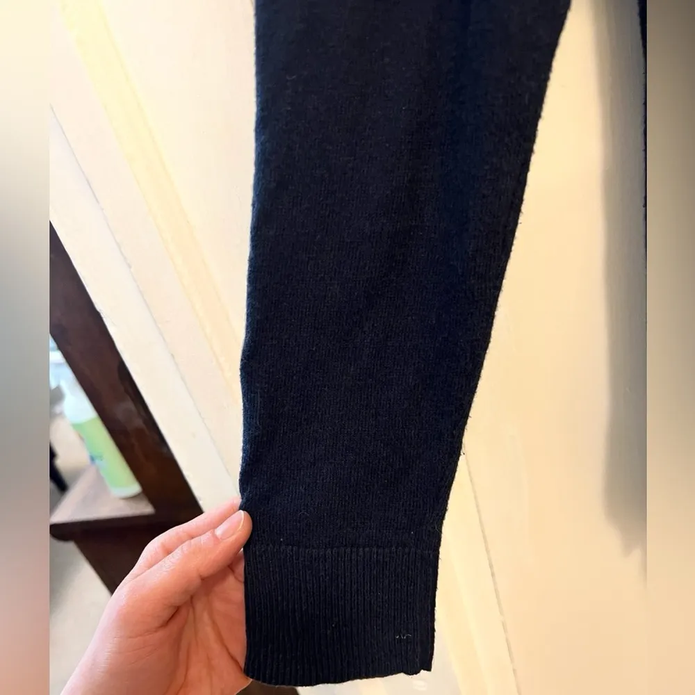 Rock & Republic - Navy Studded Sweater with Crowns (VGUC) Medium - Image 7