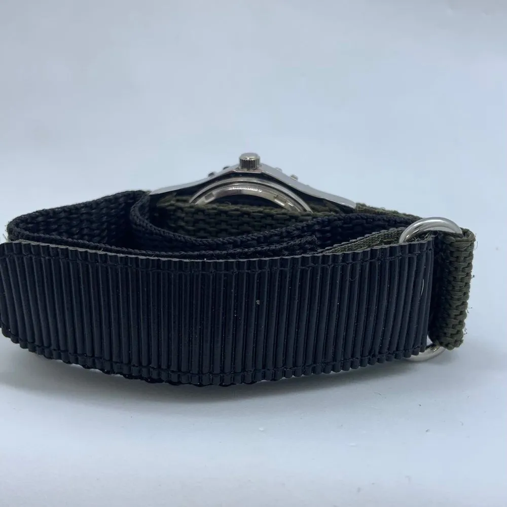 Europa 33mm silver tone Quartz sport wrist watch rotating bezel up to 7” - Image 4