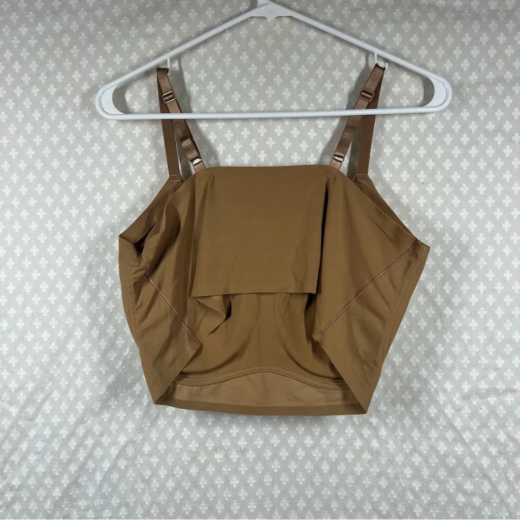 True & Co. Tan Seamless Wireless Pull On‎ Bra Size XL - Image 4