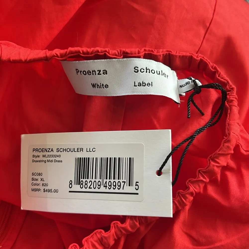 Proenza Schouler White Label Back Cutout Drawstring Midi Dress Size XL New w/Tag - Image 11