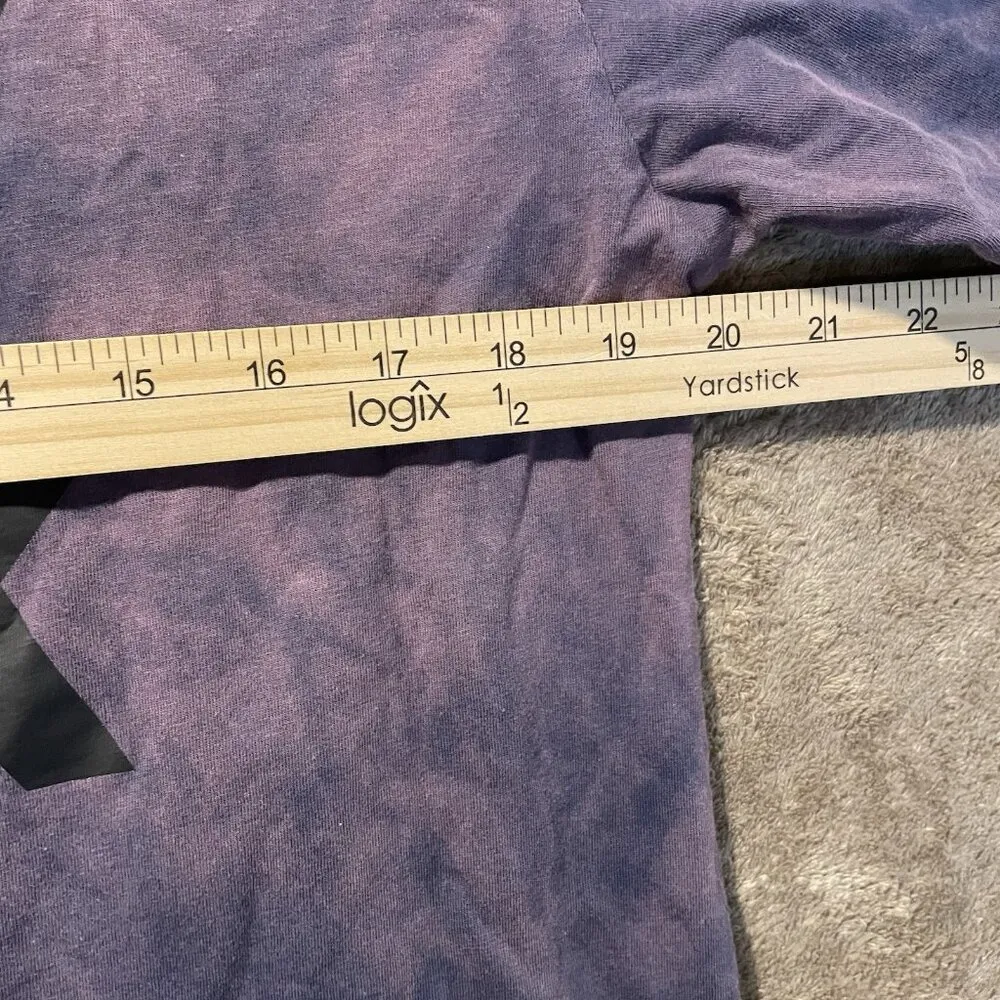 IVY PARK Shirt Adult Size Medium Tie Dye Purple Tshirt Black Short Sleeve Top - Image 6