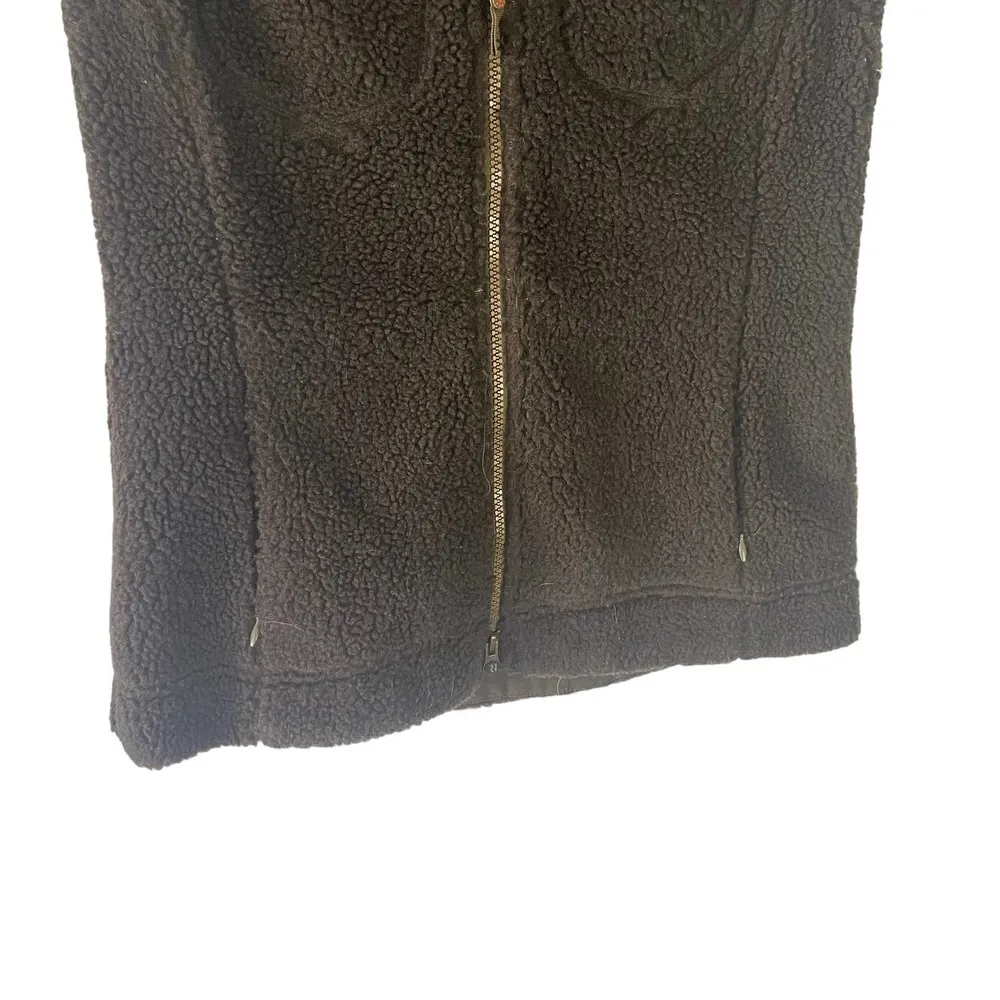 Royal Robbins Women's Size‎ Small Army Green Sherpa Canvas Outdoor Vest - Image 3