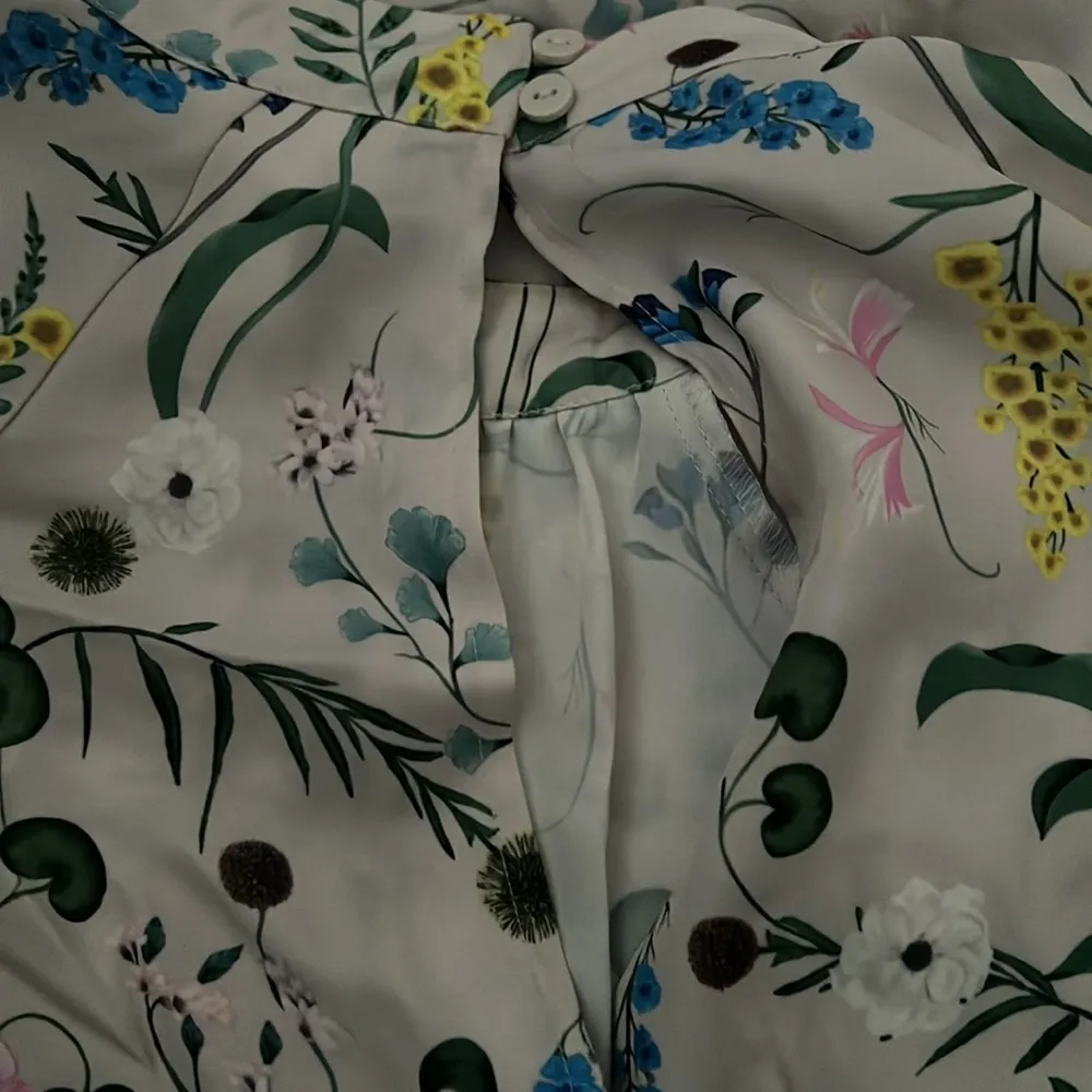 Anna Glover x H&M Collab Floral High Neck Mini Dress Small Women’s White GUC. - Image 5