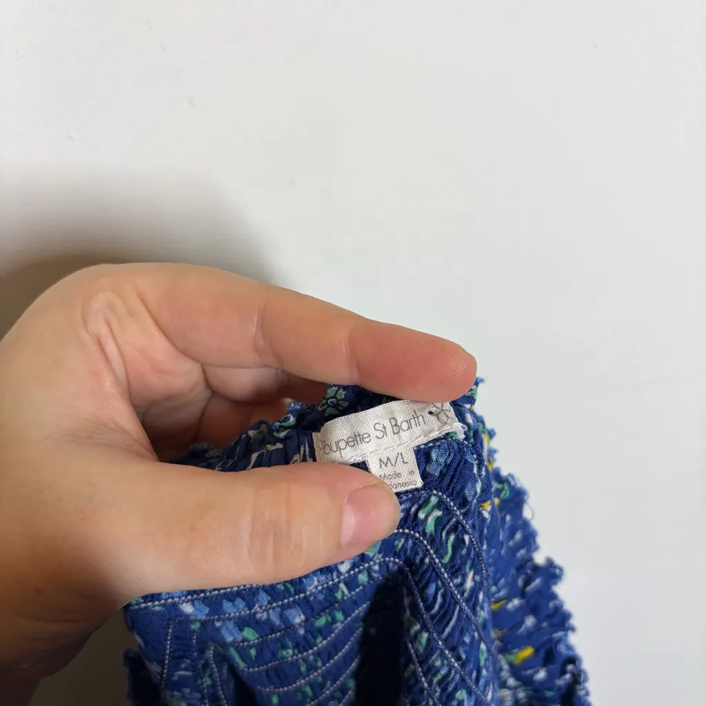 Poupette St Barth Ariel Smocked Crop Top Size M/L - Image 6