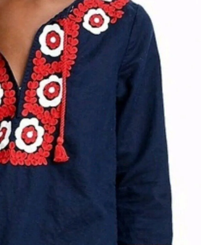 NWT J. Crew embroidered beach tunic Dress Embroidered Bohemian - Image 6