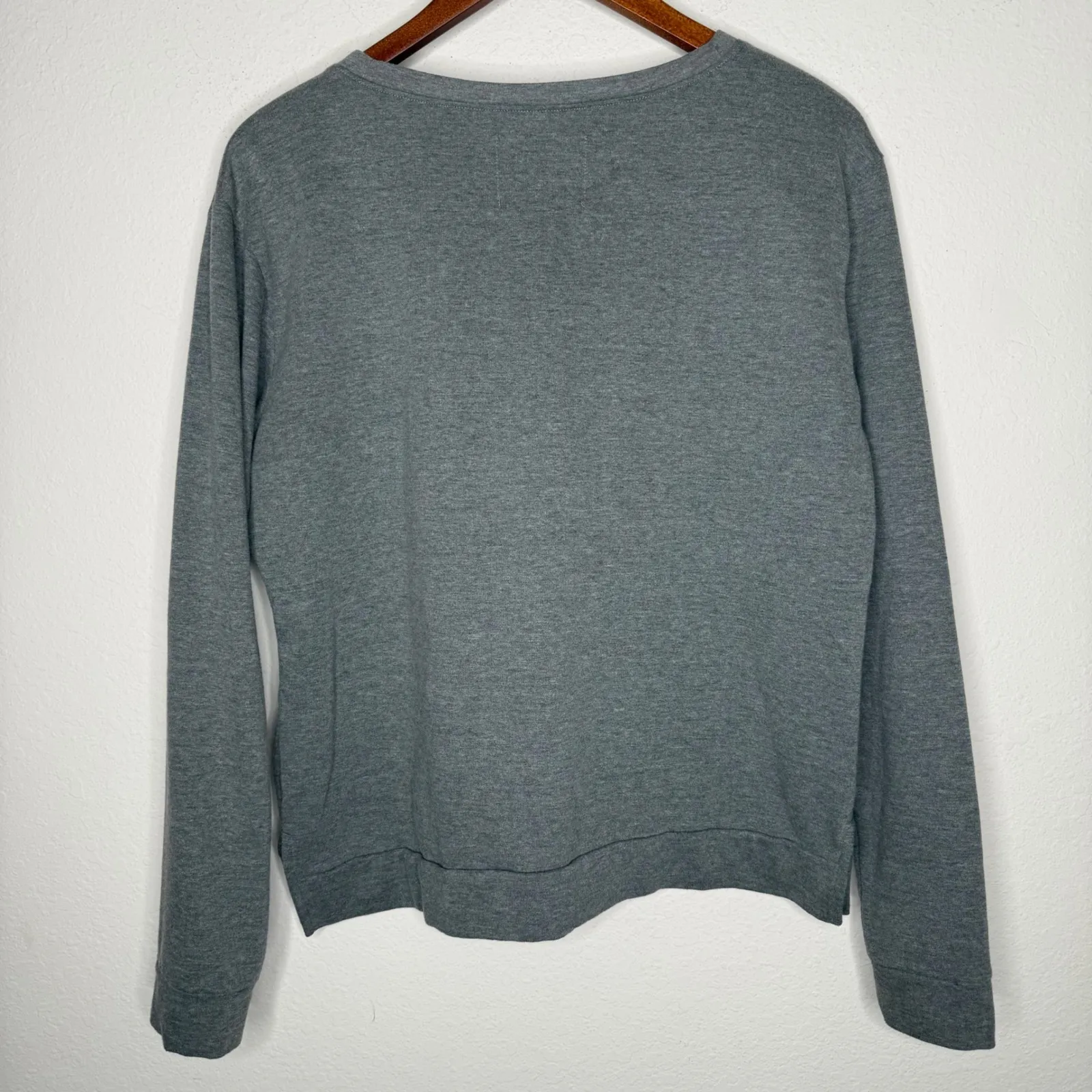 Victoria Sport Sweatshirt Cropped Pullover Long Sleeve Top Gray Size M Size M - Image 2