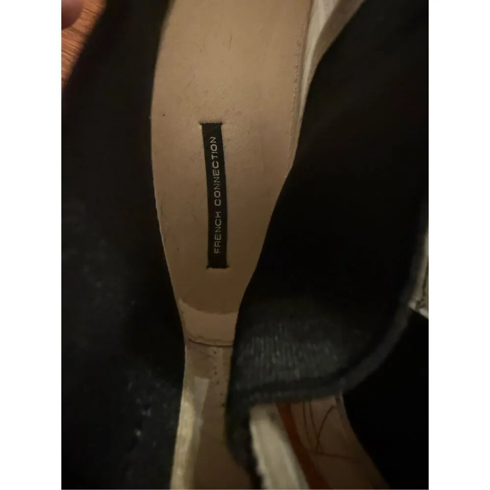 French Connection "Nevi" Black & White Women's Rain Boots SZ US 8.5 / EU 39 - Image 9