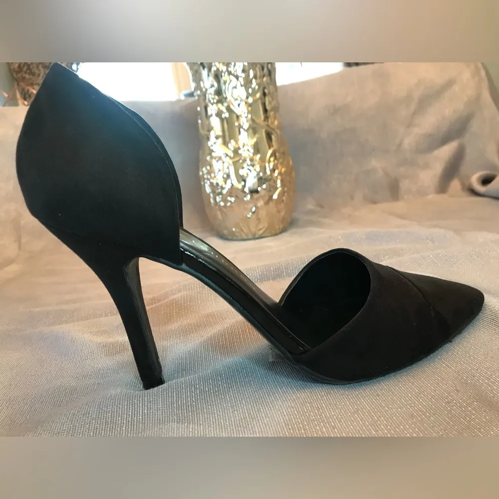 Chinese Laundry Black Faux/Vegan Suede D'Orsay Pumps Shoes Sz 9.5 - Image 2