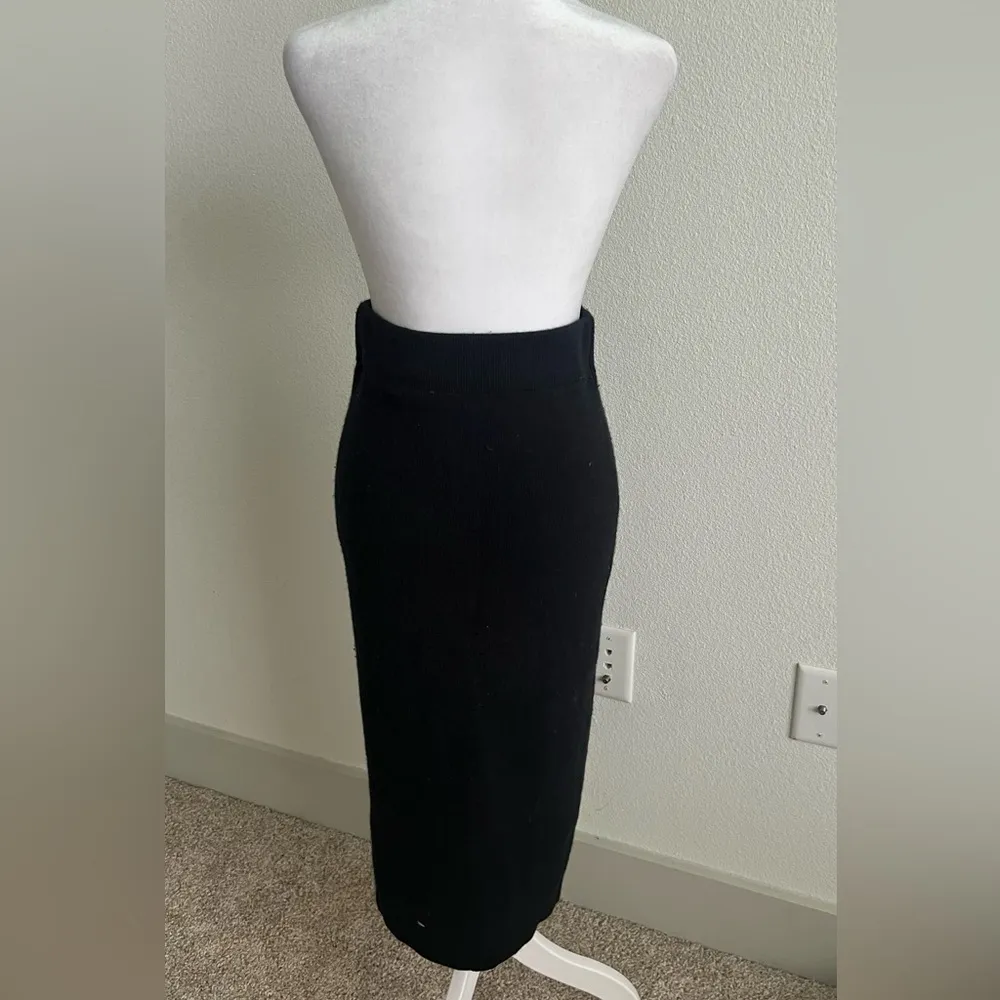 Galerie Lafayette wool cashmere blend long skirt Black - Image 5