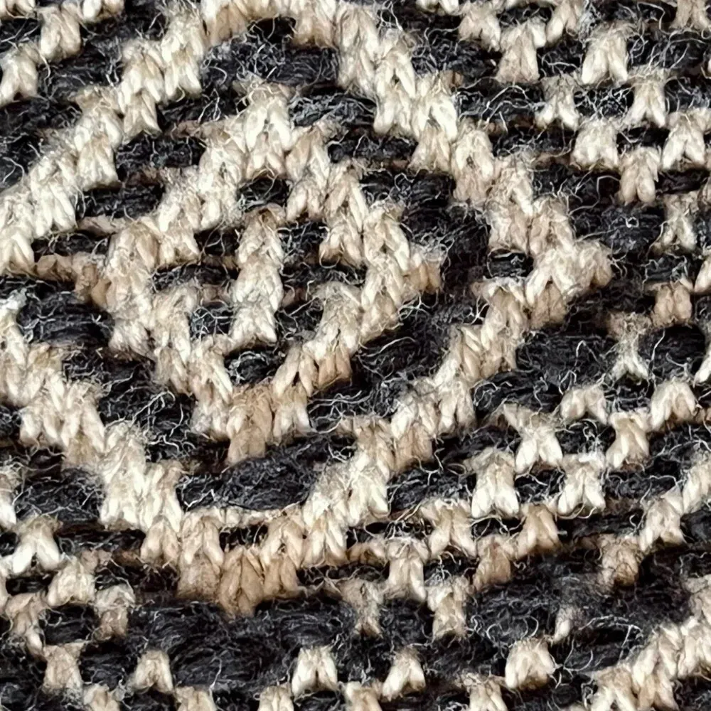 Lucky Brand Geo Knit Full Zip Sweater Bomber Black Beige Ribbed Size S Tribal - Image 10