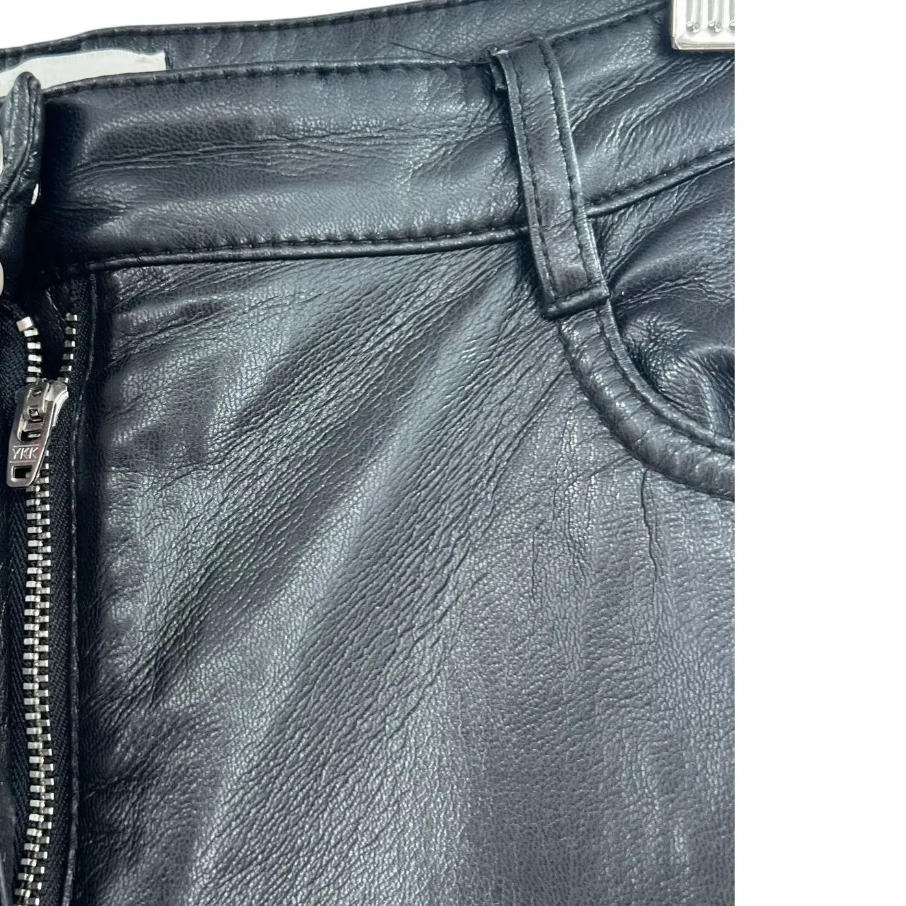 Aritzia Wilfred The‎ Melina Pant Faux Vegan Leather High Waist Black Size 0 - Image 6