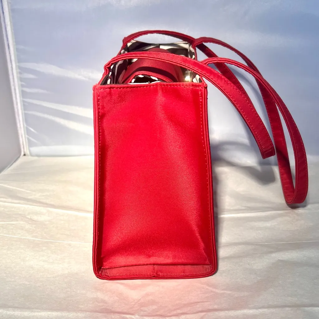 Kate Spade Purse New York Nylon Phoebe Red Tote Bag Handbag - Image 4