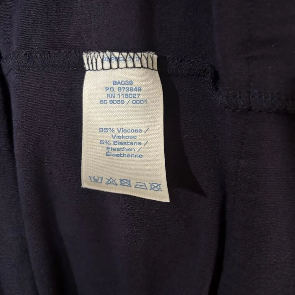 Boden Tunic Dress Womens 10 Blue Floral Embellished Stretch Pullover V Neck - Image 7