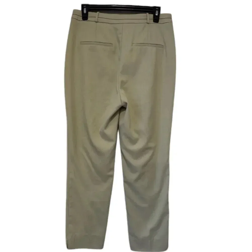 H&M Sage Green Built in Belt Tapered‎ Leg Pants - Size 6 - Image 4