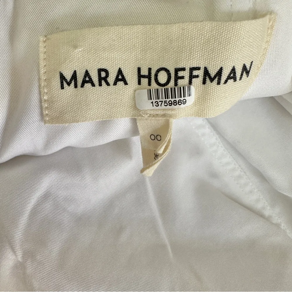 Mara Hoffman Maia Rosette Strapless Midi Dress - Image 9