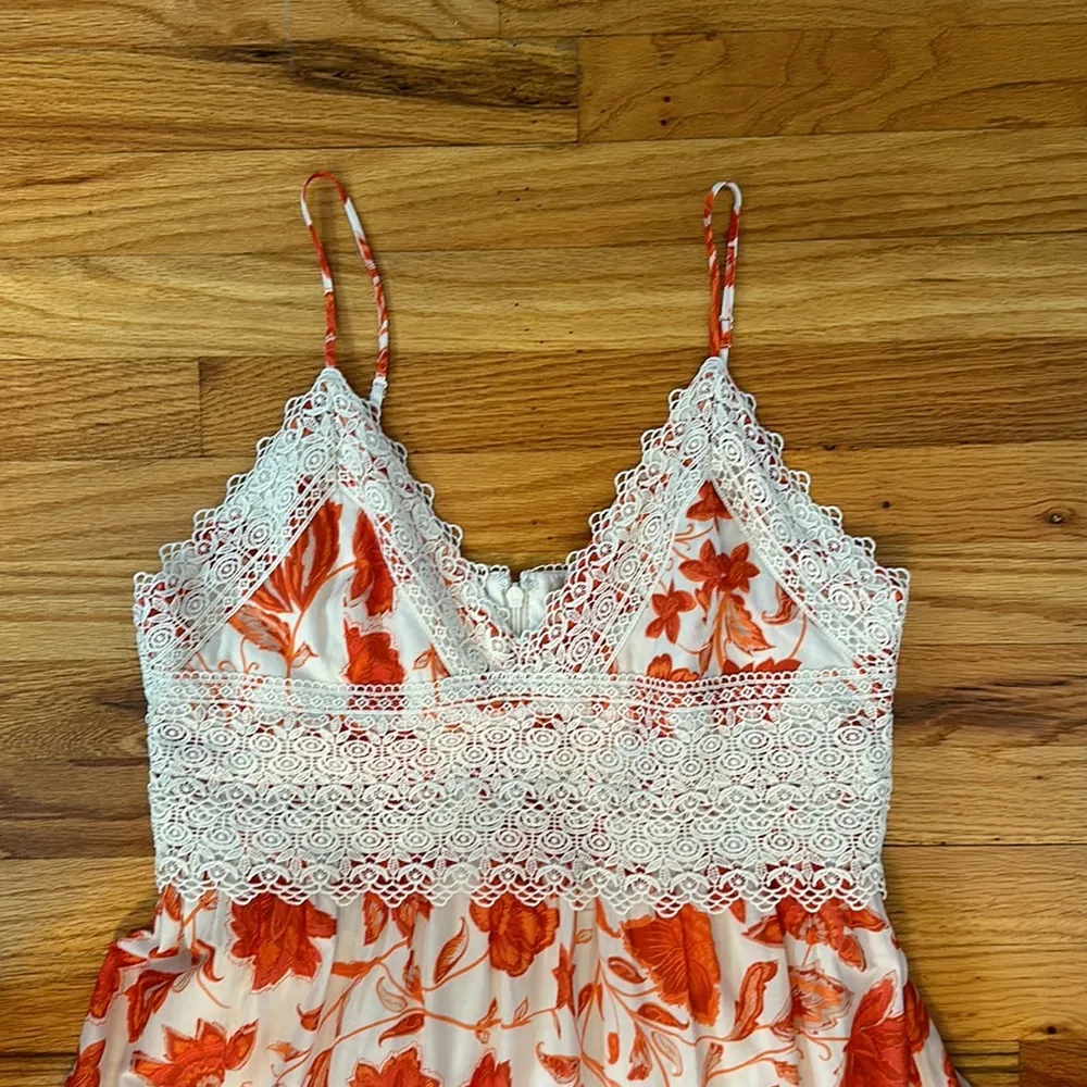 Antonio Melani Embroidered Floral Maxi Dress Sz 12 - Image 10