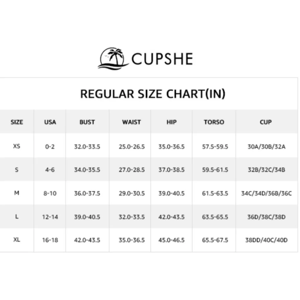 Cupshe Floral Scalloped Top Bikini Set High Waist Bottoms Womens Size Large‎ NEW - Image 8