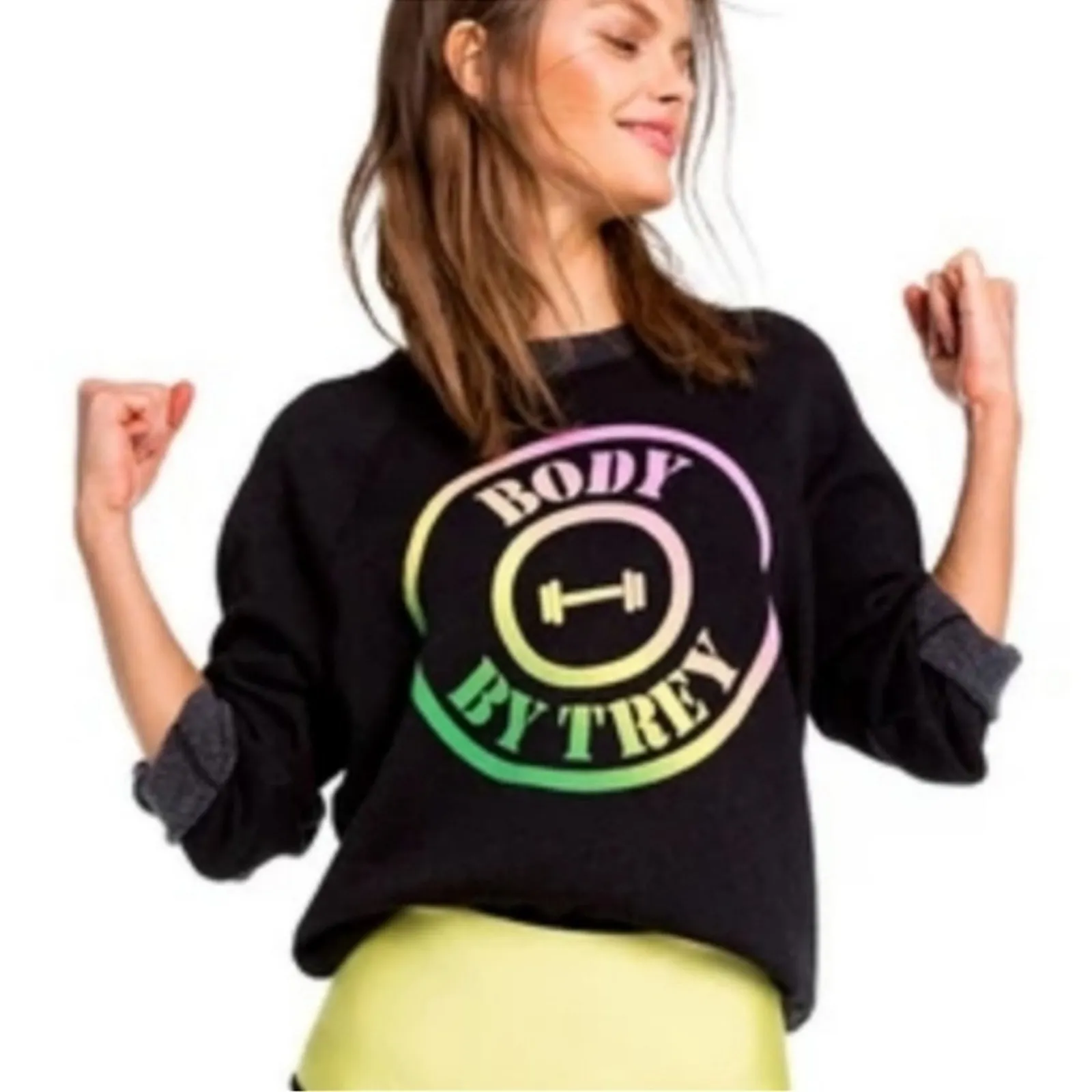 Wildfox “Body By Trey” Dark Grey Crewneck Sweatshirt Size XS - Image 14