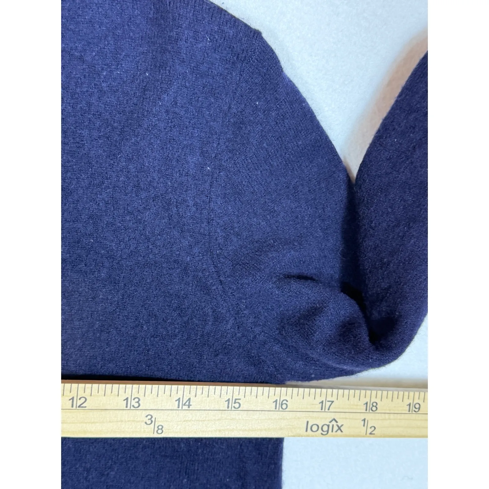 Ted Baker Navy Blue Lace Trim Sweater Women Size 1 (US 4) cashmere wool blend - Image 3