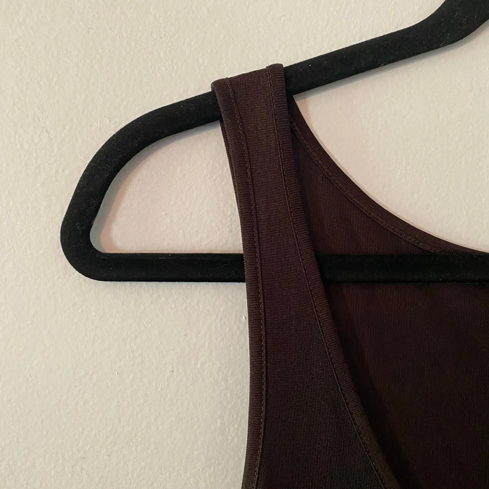 Eileen Fisher Chocolate Brown 100% Silk Sleeveless Tank Dress Midi Women's Small - Image 3